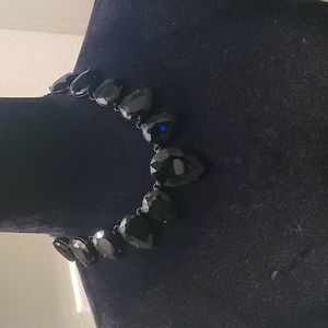 Black stone necklace